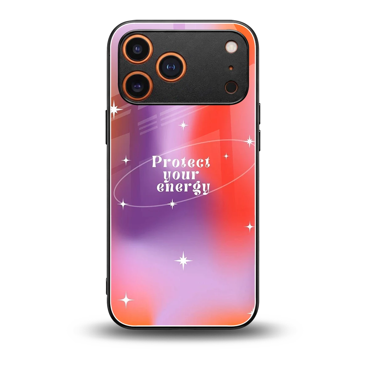 Protect Your Energy back phone cover | glass case for iphone 17 pro