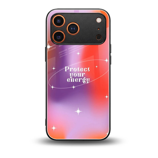 Protect Your Energy back phone cover | glass case for iphone 17 pro max