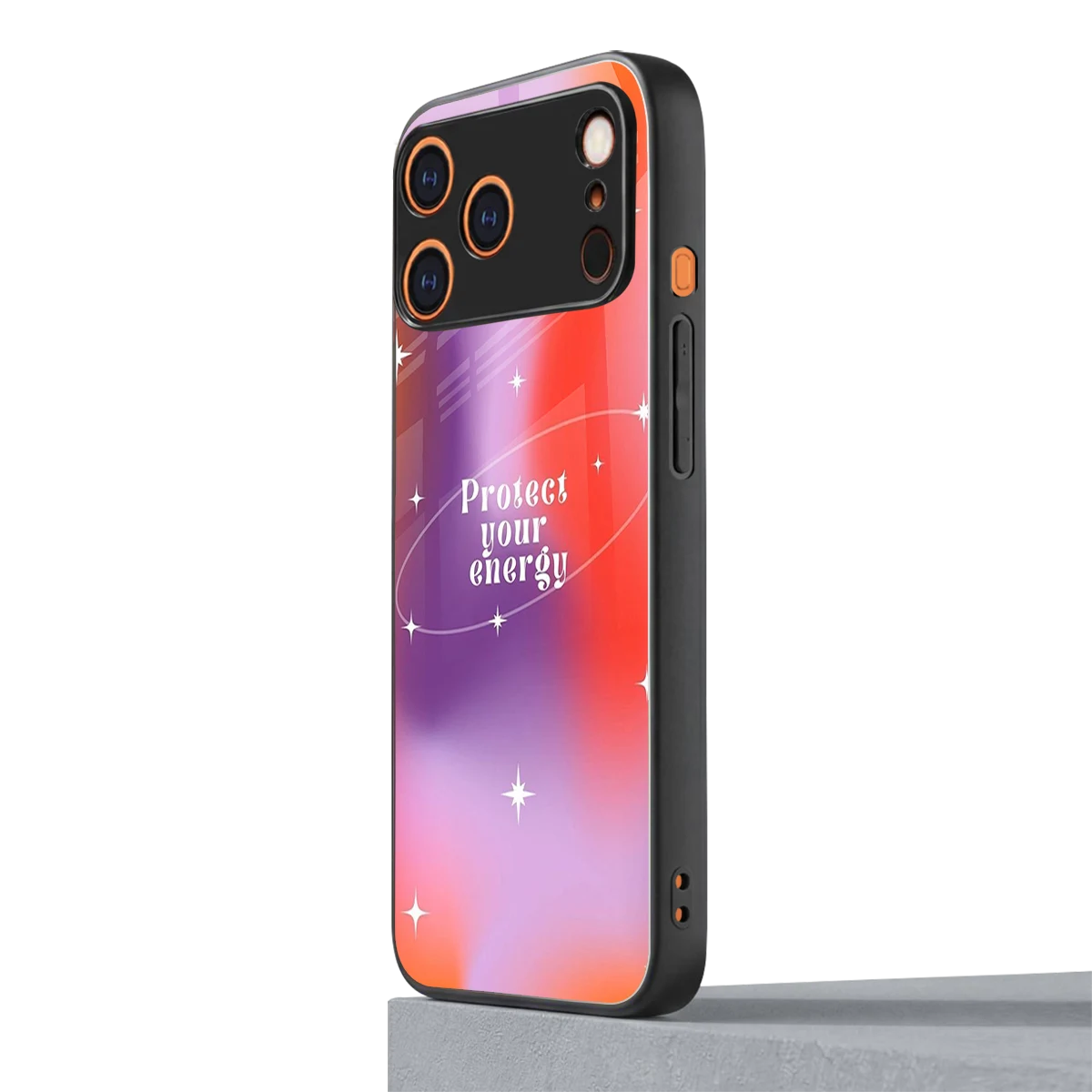 Protect Your Energy iphone 17 pro mobile cover | shockproof glass phone case