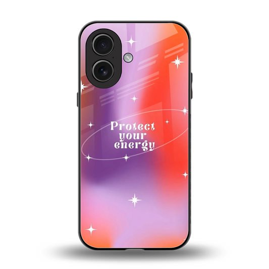 Protect Your Energy back phone cover | glass case for iphone 17
