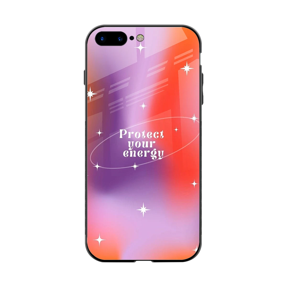 Protect Your Energy back phone cover | glass case for iphone 7 plus