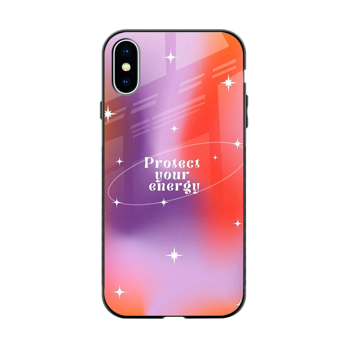 Protect Your Energy back phone cover | glass case for iphone xs