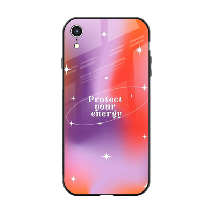 Protect Your Energy back phone cover | glass case for iphone xr