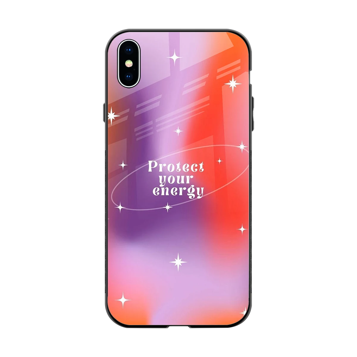 Protect Your Energy back phone cover | glass case for iphone xs max