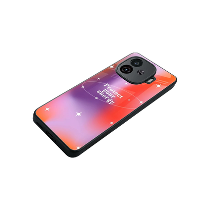 Protect Your Energy stylish phone case for iqoo neo 10r 5g | glossy glass and slim fit