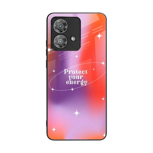 Protect Your Energy back phone cover | glass case for motorola edge 40 neo 5g