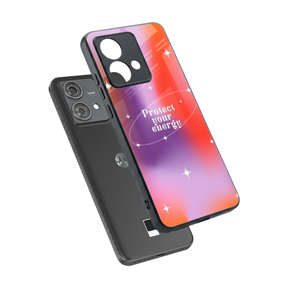 Protect Your Energy sleek motorola edge 40 neo 5g cover with tempered glass back and TPU edges