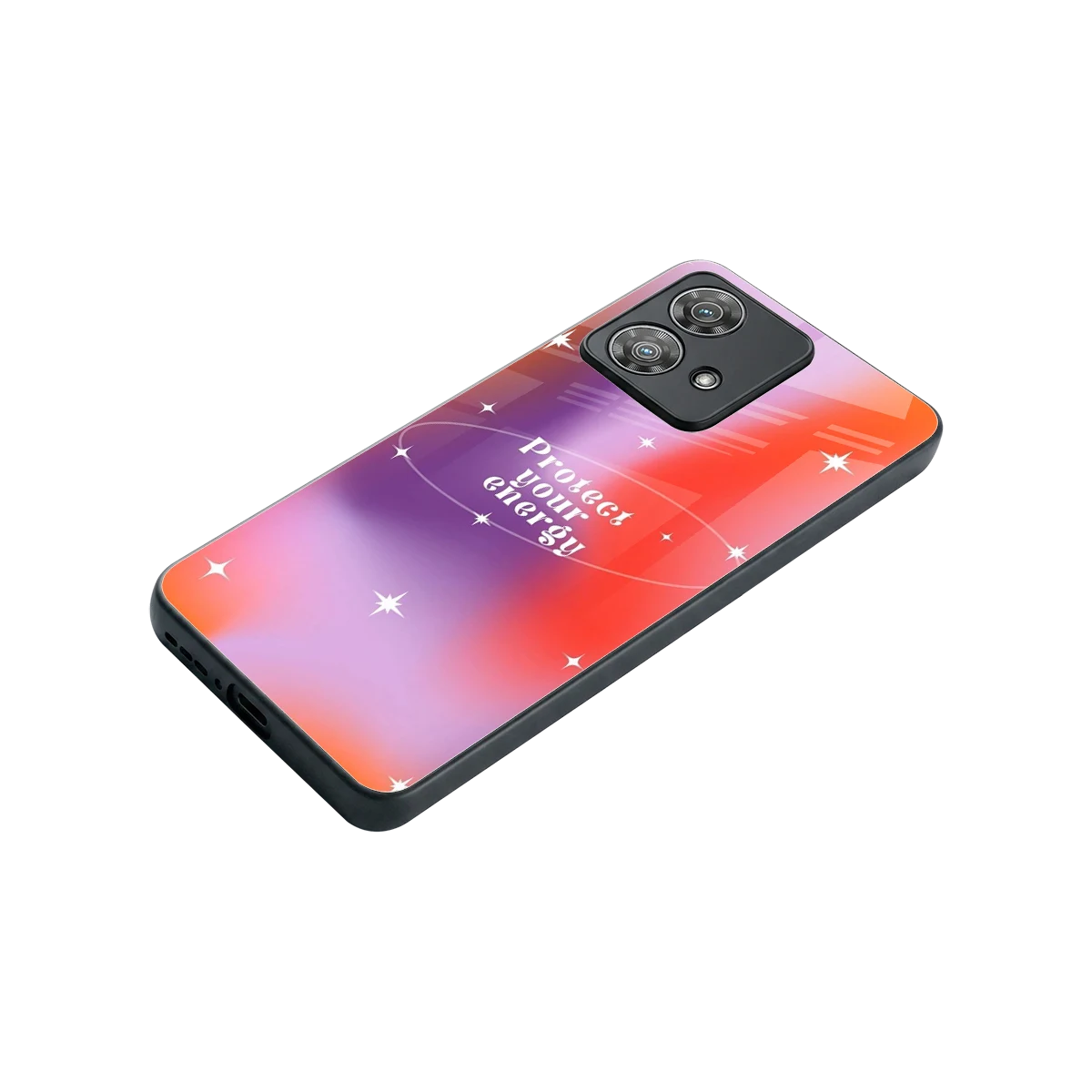 Protect Your Energy stylish phone case for motorola edge 40 neo 5g | glossy glass and slim fit
