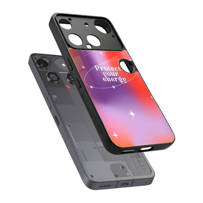 Protect Your Energy sleek nothing phone 3 cover with tempered glass back and TPU edges