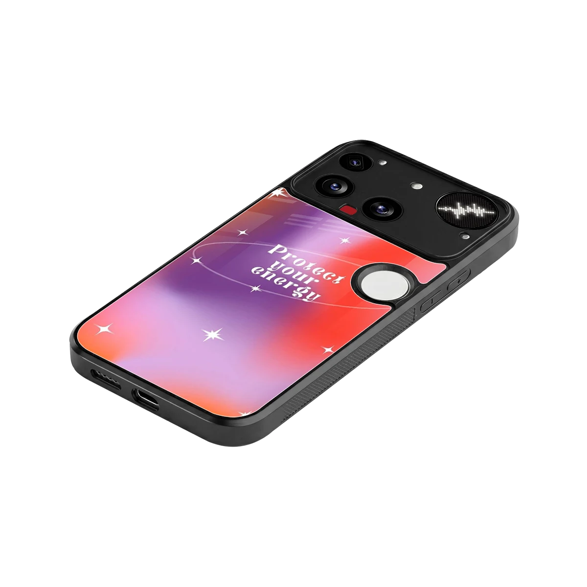 Protect Your Energy stylish phone case for nothing phone 3 | glossy glass and slim fit