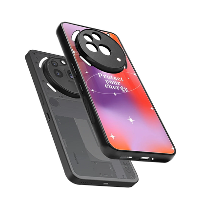 Protect Your Energy sleek nothing phone 3a pro cover with tempered glass back and TPU edges