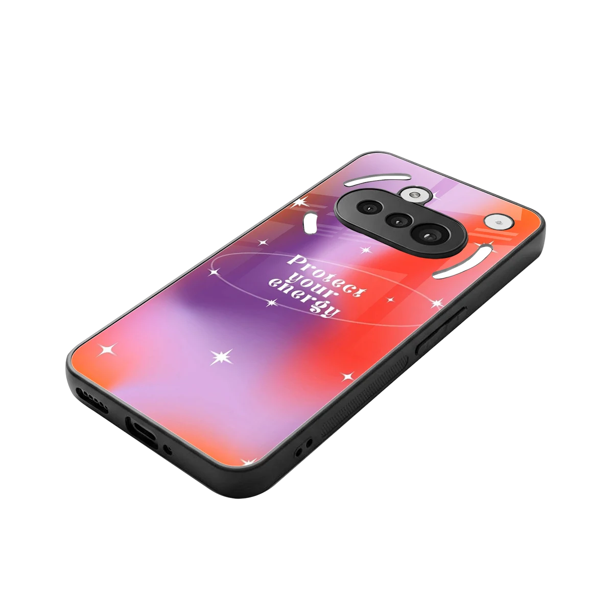 Protect Your Energy stylish phone case for nothing phone 3a | glossy glass and slim fit
