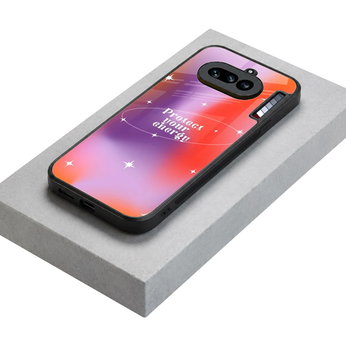 Protect Your Energy stylish phone case for nothing phone 4a | glossy glass and slim fit