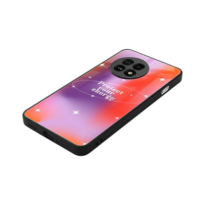 Protect Your Energy stylish phone case for oneplus 13r | glossy glass and slim fit