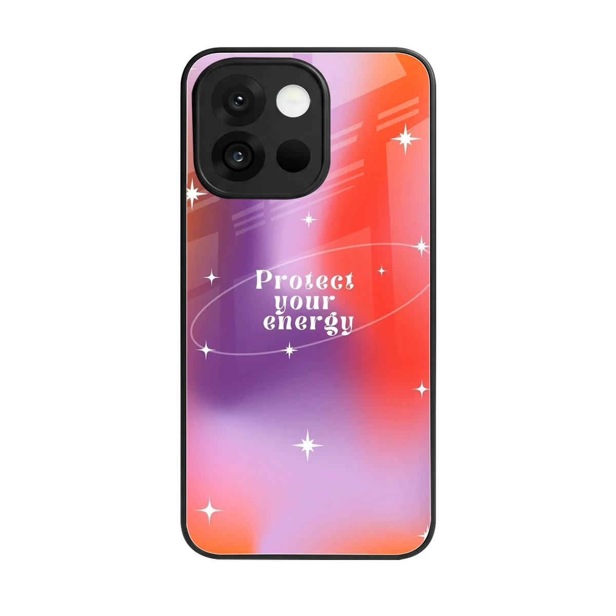 Protect Your Energy back phone cover | glass case for oneplus 13s