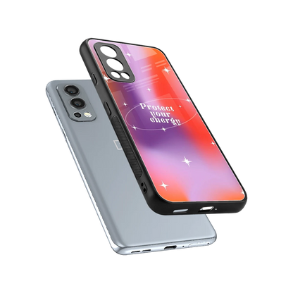 Protect Your Energy sleek oneplus nord 2 cover with tempered glass back and TPU edges