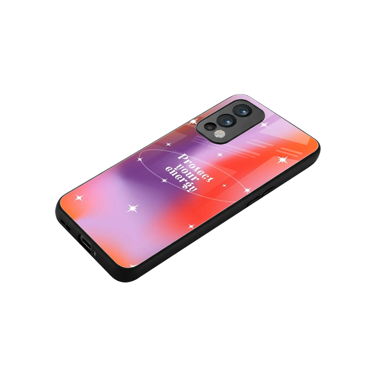 Protect Your Energy stylish phone case for oneplus nord 2 | glossy glass and slim fit