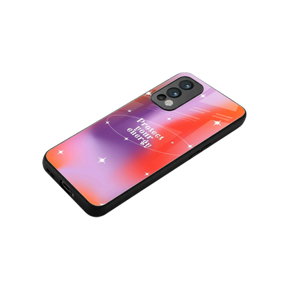 Protect Your Energy stylish phone case for oneplus nord 2 | glossy glass and slim fit