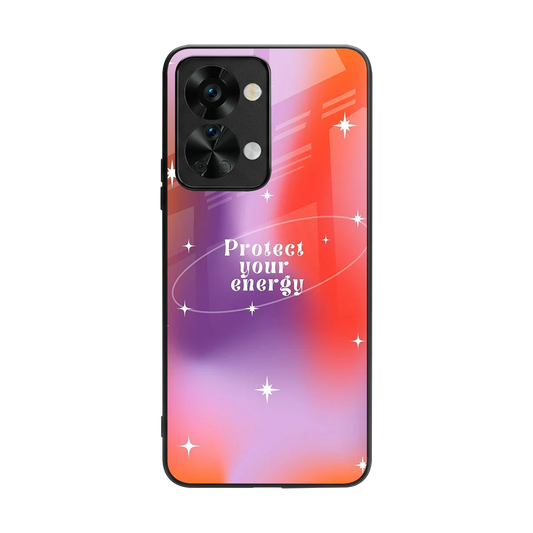 Protect Your Energy back phone cover | glass case for oneplus nord 2t