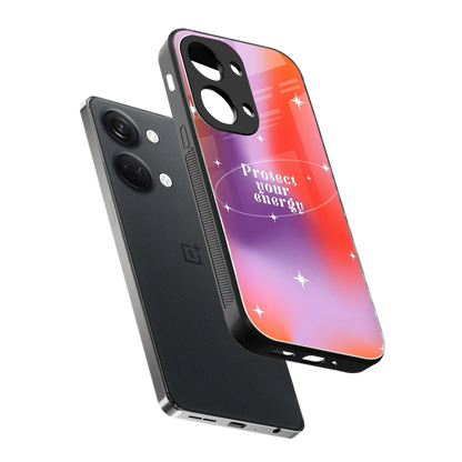 Protect Your Energy sleek oneplus nord 3 cover with tempered glass back and TPU edges