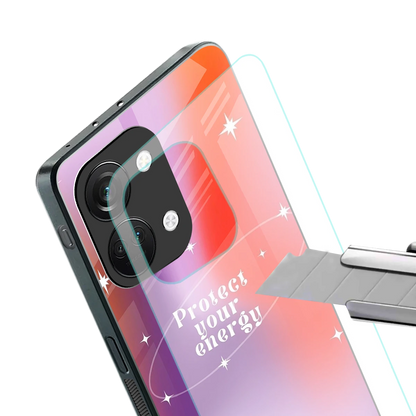 Protect Your Energy stylish phone case for oneplus nord 3 | glossy glass and slim fit