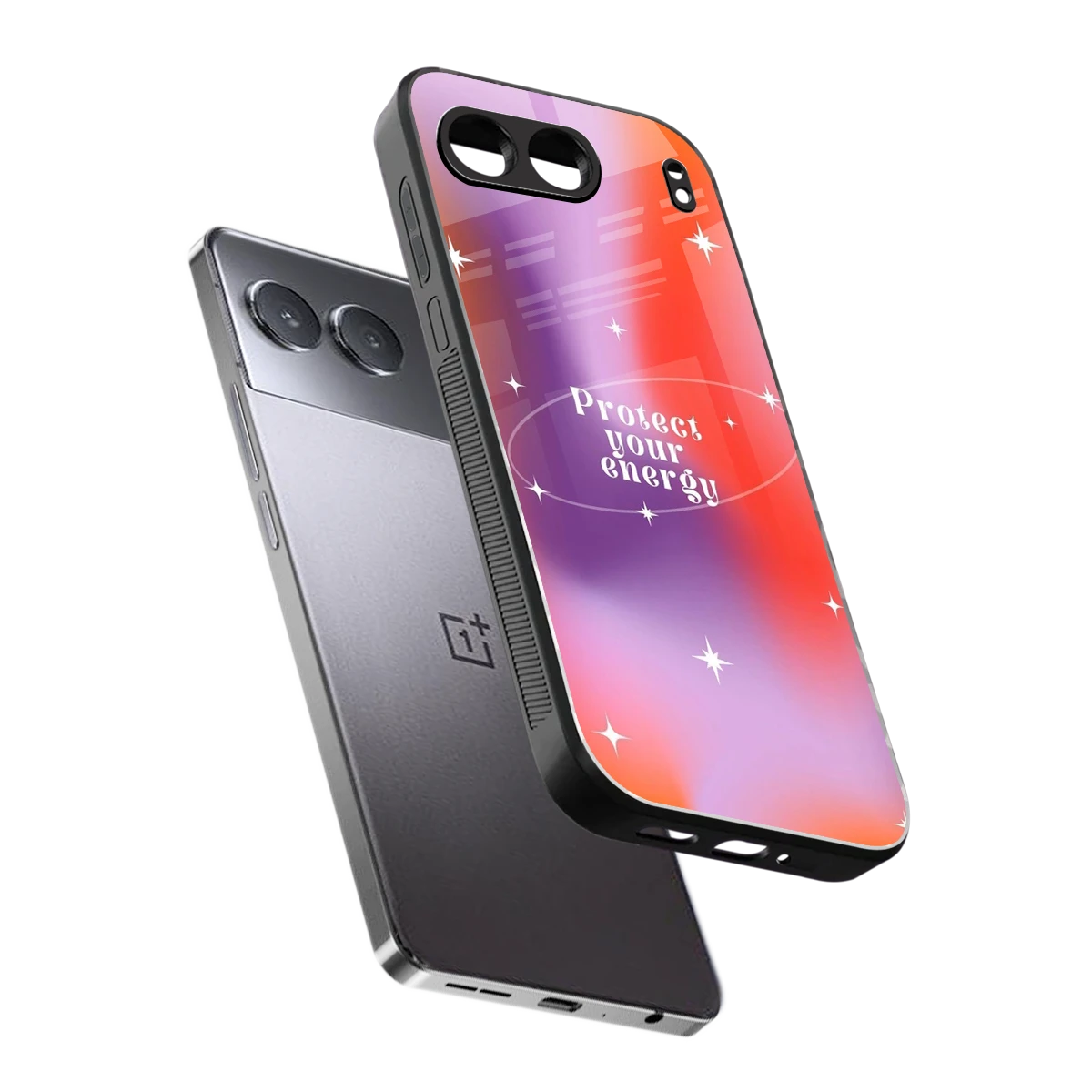 Protect Your Energy sleek oneplus nord 4 cover with tempered glass back and TPU edges