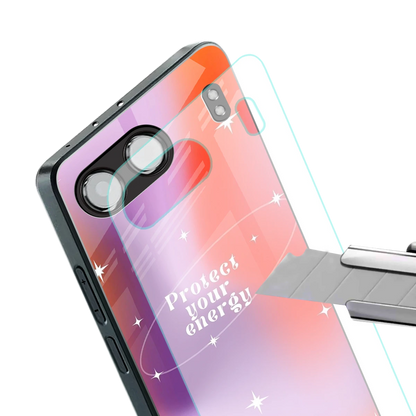 Protect Your Energy stylish phone case for oneplus nord 4 | glossy glass and slim fit