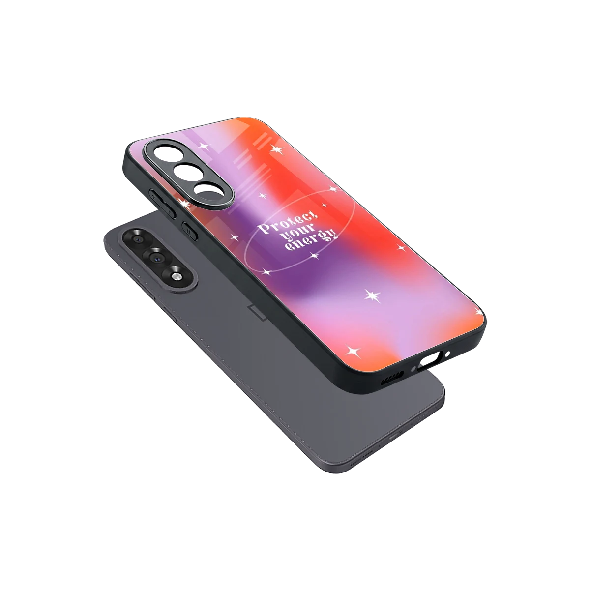 Protect Your Energy sleek oneplus nord 5 cover with tempered glass back and TPU edges