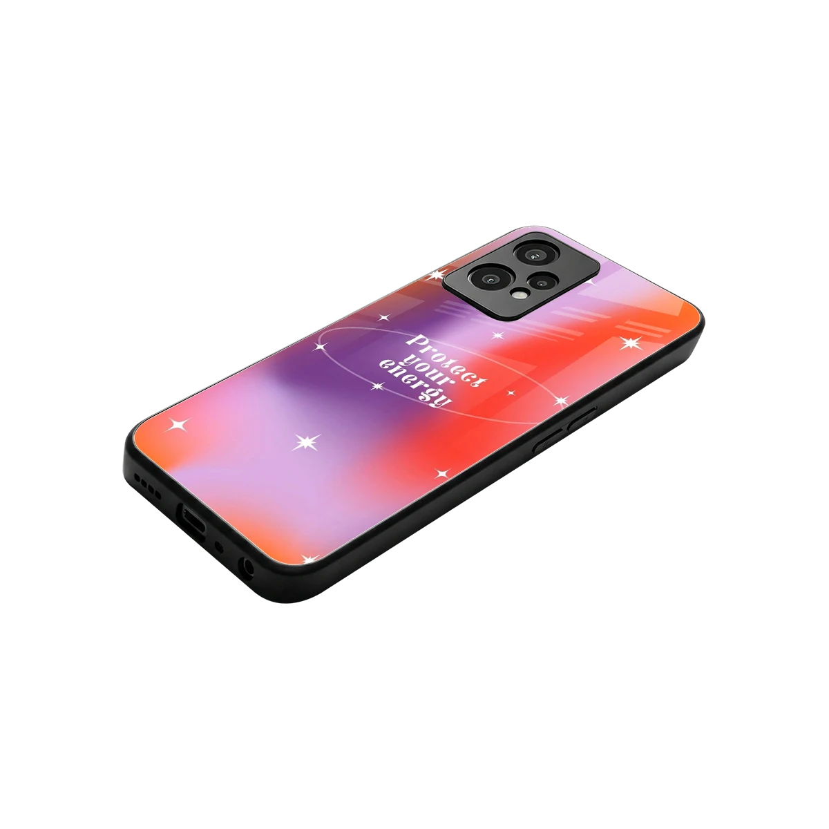 Protect Your Energy stylish phone case for oneplus nord ce 2 lite | glossy glass and slim fit
