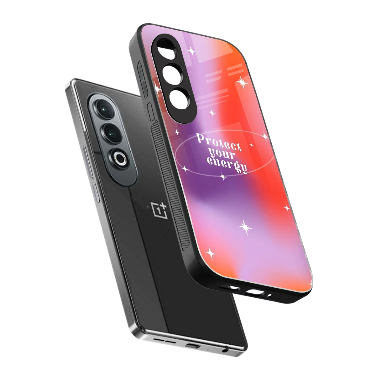 Protect Your Energy sleek oneplus nord ce 4 cover with tempered glass back and TPU edges