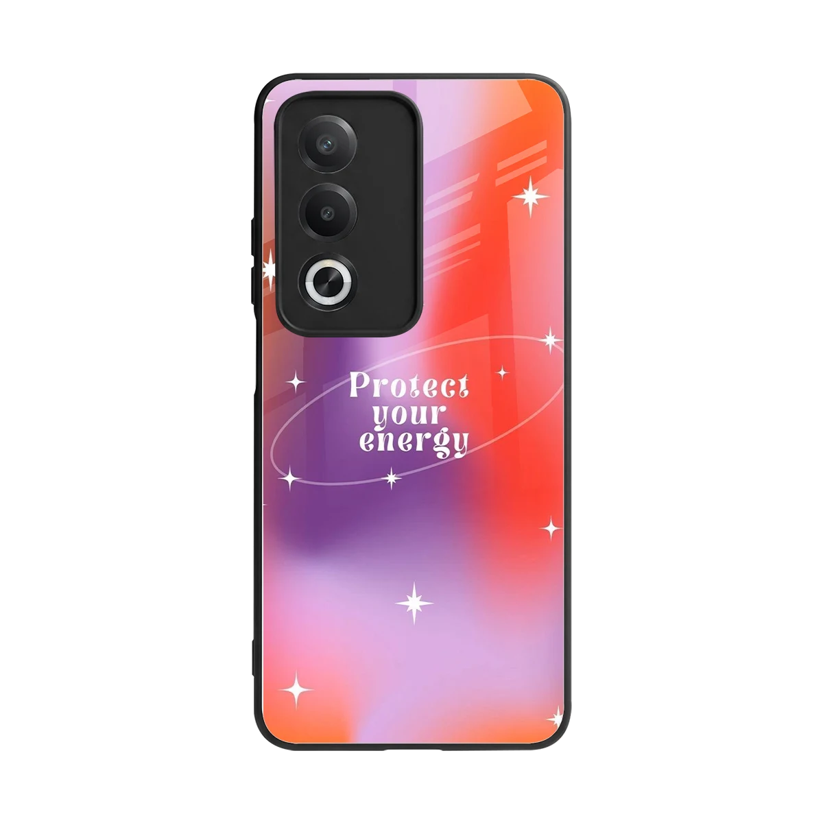 Protect Your Energy back phone cover | glass case for oppo a3 pro
