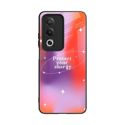 Protect Your Energy back phone cover | glass case for oppo a3 pro