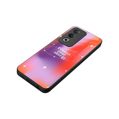 Protect Your Energy stylish phone case for oppo a3 pro | glossy glass and slim fit