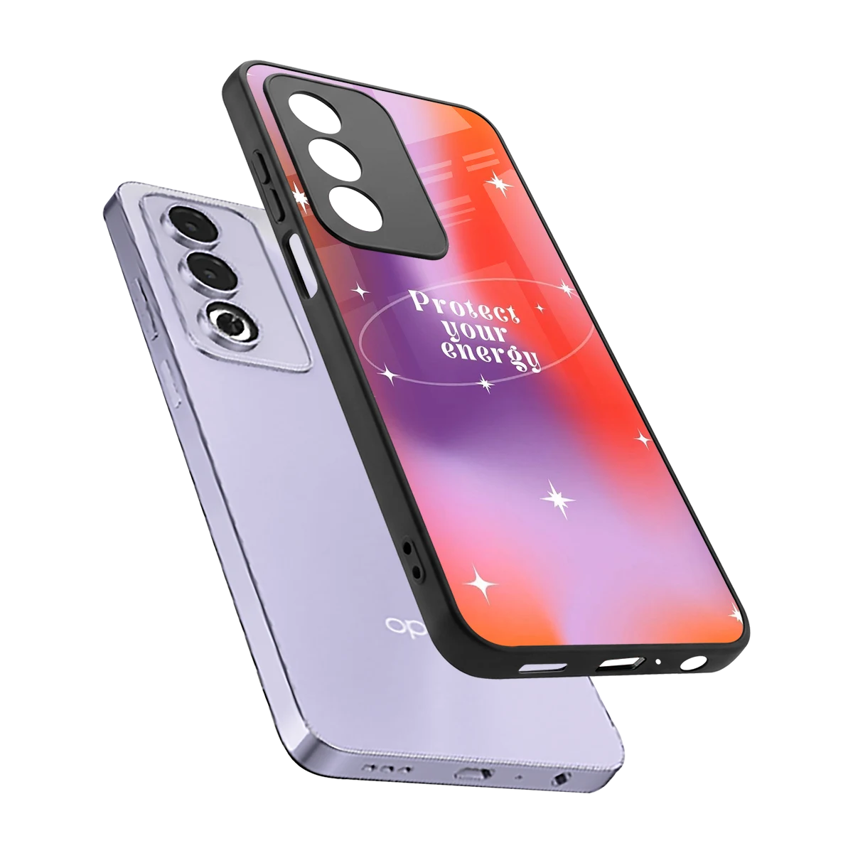 Protect Your Energy sleek oppo a3 pro cover with tempered glass back and TPU edges