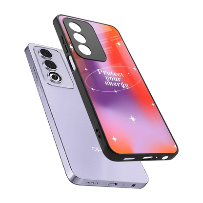 Protect Your Energy sleek oppo a3 pro cover with tempered glass back and TPU edges