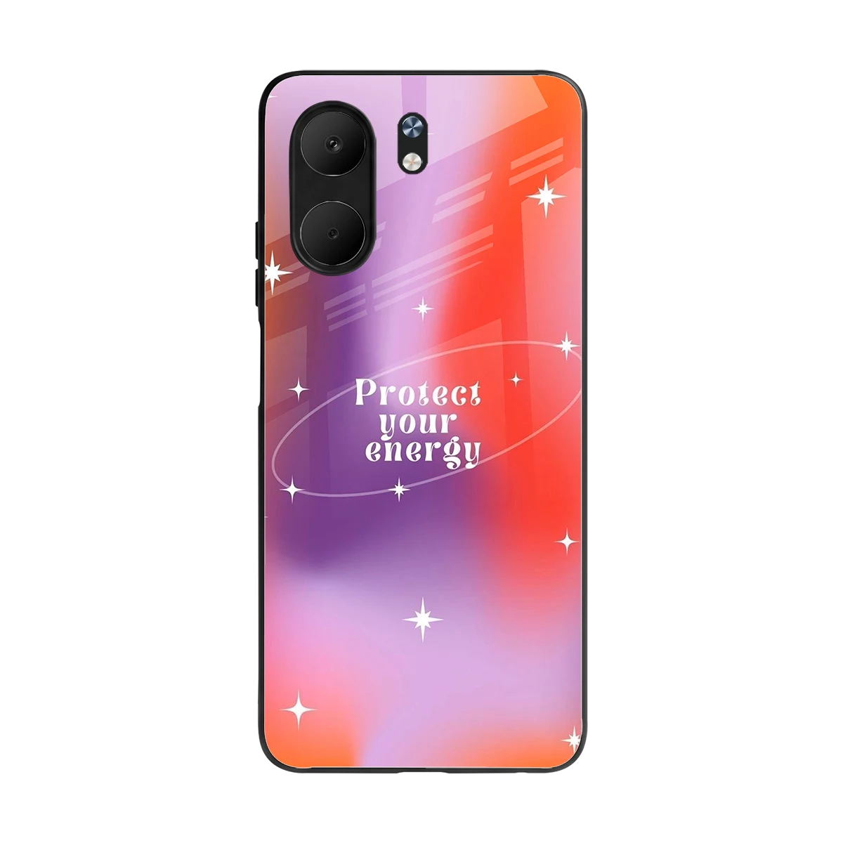 Protect Your Energy back phone cover | glass case for oppo a5x 5g