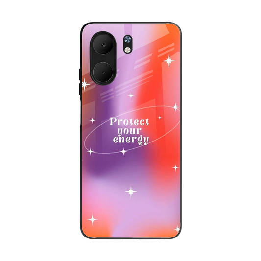 Protect Your Energy back phone cover | glass case for oppo a5x 5g