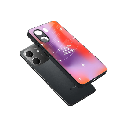 Protect Your Energy sleek oppo a5x 5g cover with tempered glass back and TPU edges