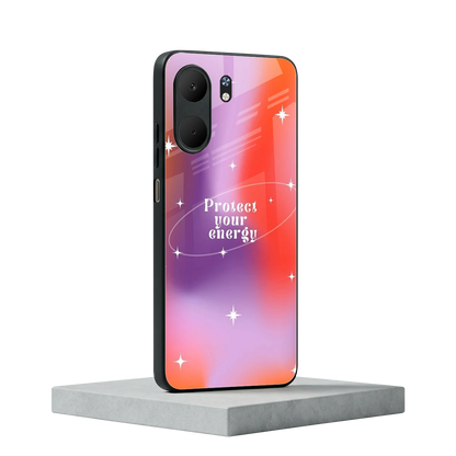 Protect Your Energy oppo a5x 5g mobile cover | shockproof glass phone case