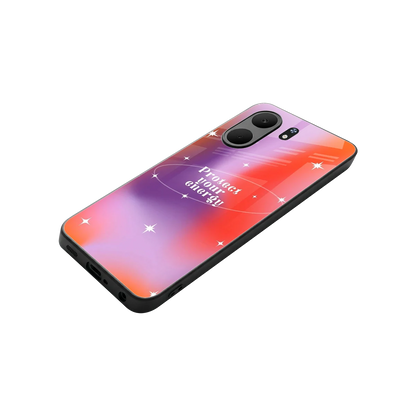 Protect Your Energy stylish phone case for oppo a5x 5g | glossy glass and slim fit
