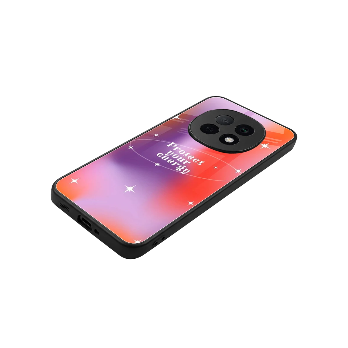 Protect Your Energy stylish phone case for oppo f29 pro 5g | glossy glass and slim fit