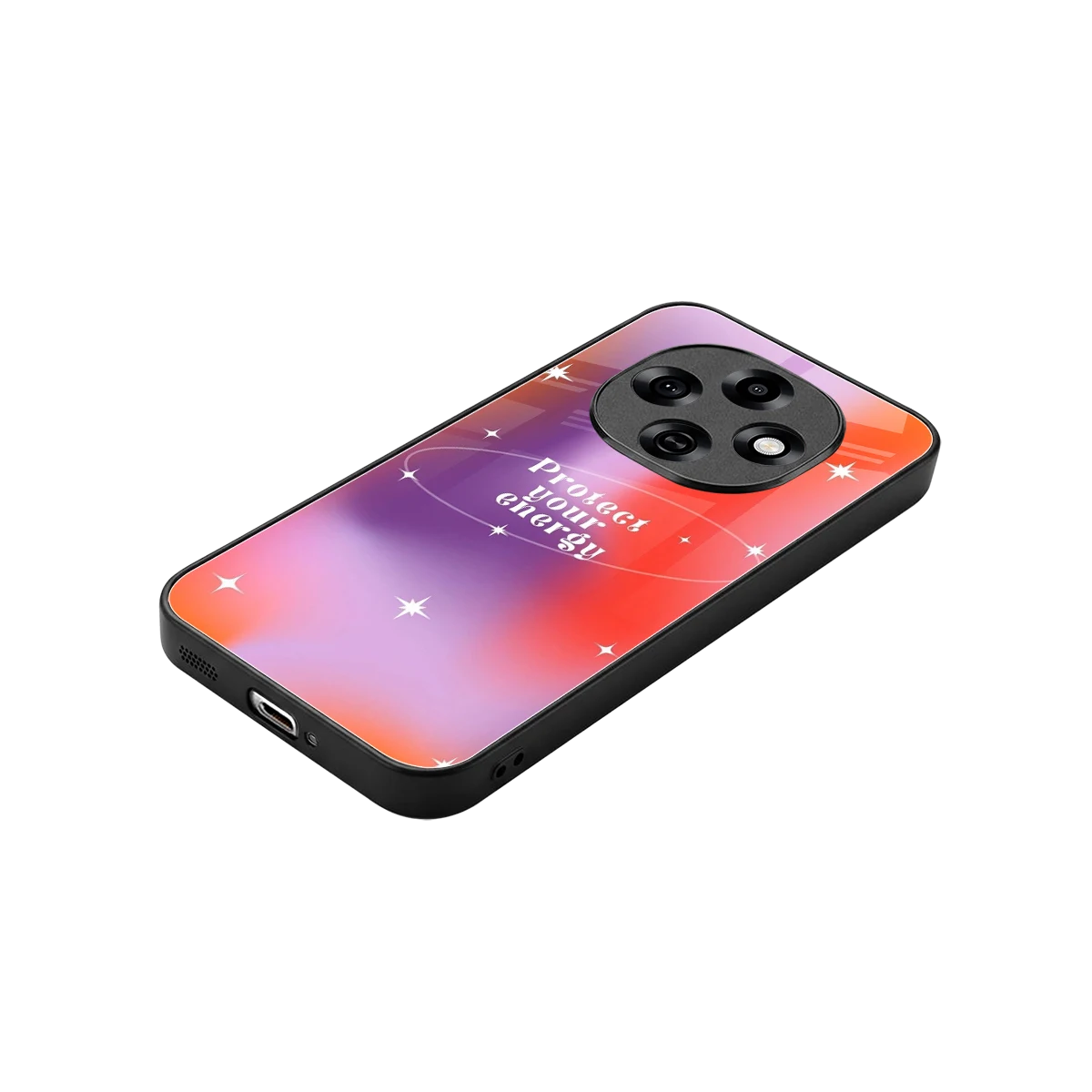 Protect Your Energy stylish phone case for oppo f31 pro 5g | glossy glass and slim fit