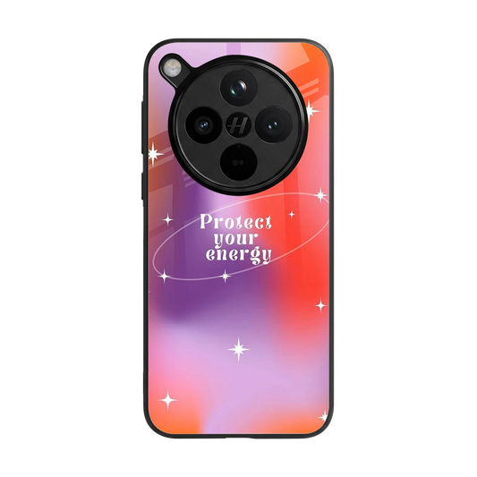Protect Your Energy back phone cover | glass case for oppo find x8