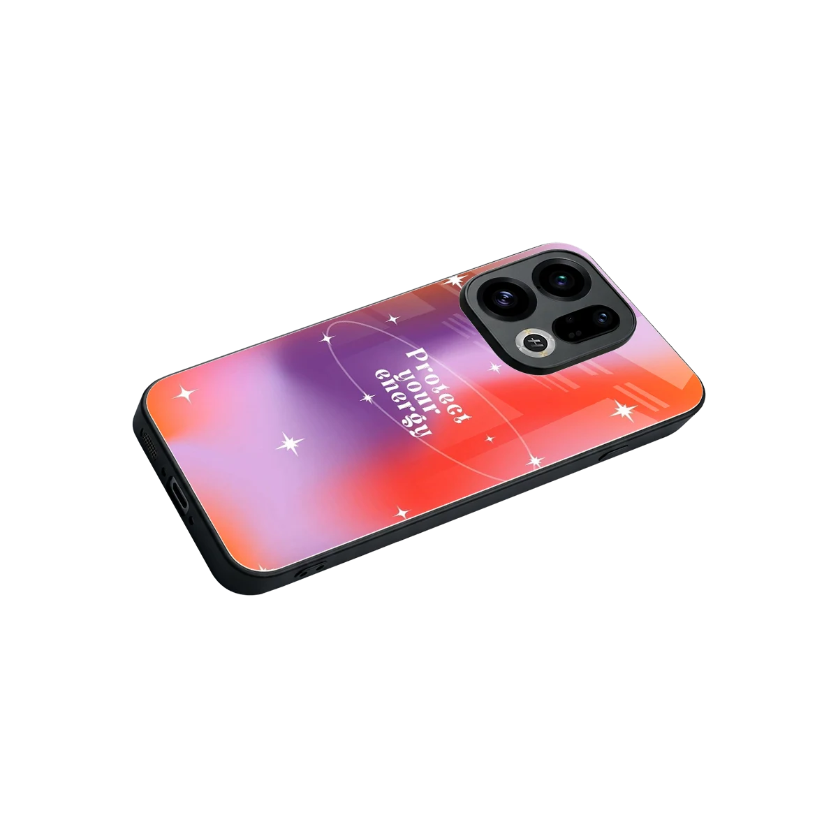 Protect Your Energy stylish phone case for oppo find x9 | glossy glass and slim fit