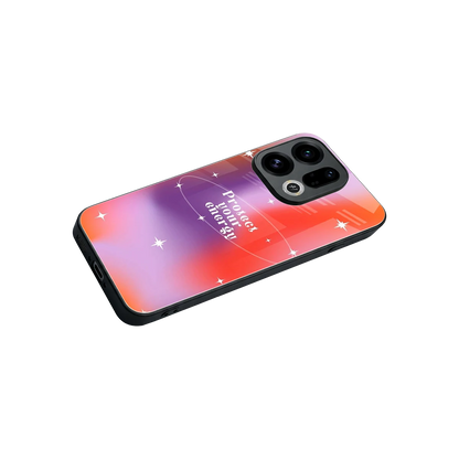 Protect Your Energy stylish phone case for oppo find x9 | glossy glass and slim fit