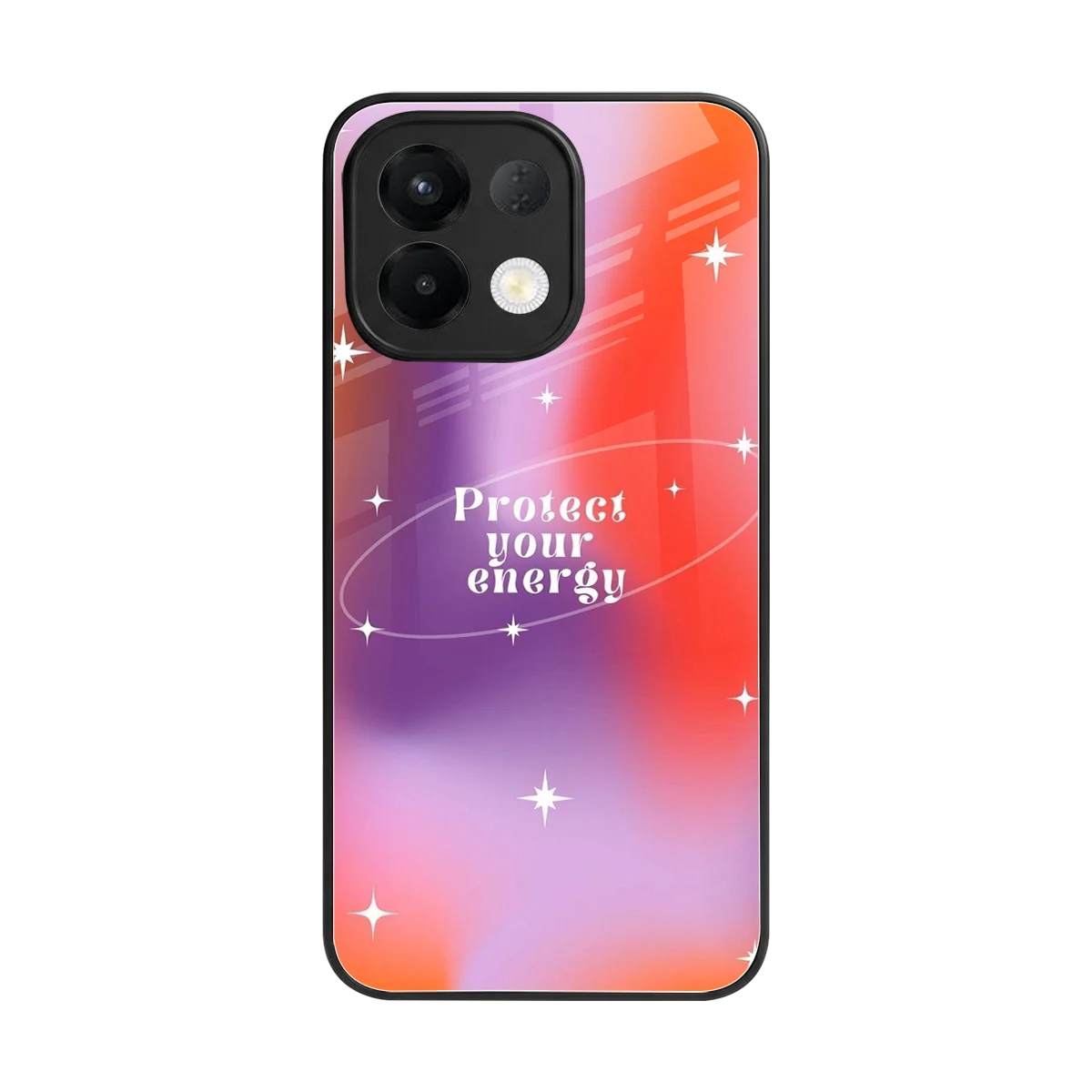 Protect Your Energy back phone cover | glass case for oppo k13 5g