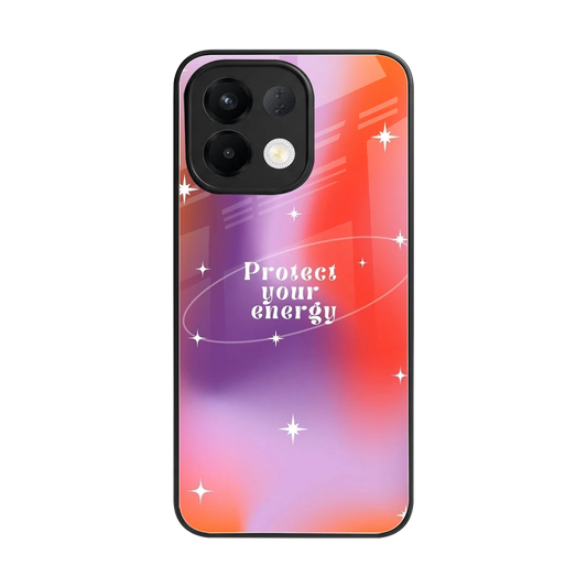Protect Your Energy back phone cover | glass case for oppo k13 5g