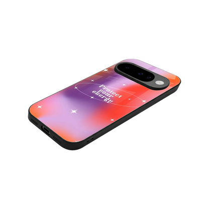 Protect Your Energy stylish phone case for google pixel 10 | glossy glass and slim fit