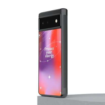 Protect Your Energy stylish phone case for google pixel 6 | glossy glass and slim fit