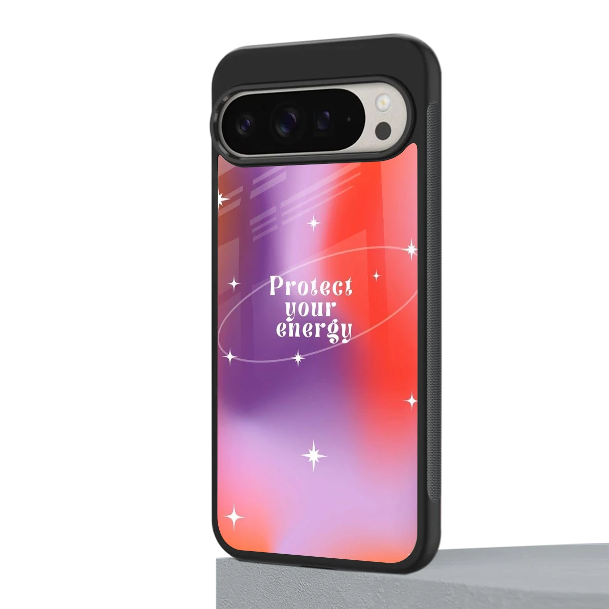 Protect Your Energy google pixel 9 pro mobile cover | shockproof glass phone case
